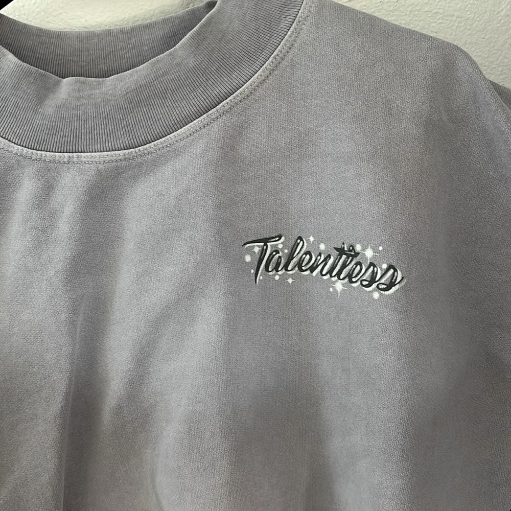 💋Talentless Purple Cropped Sweater